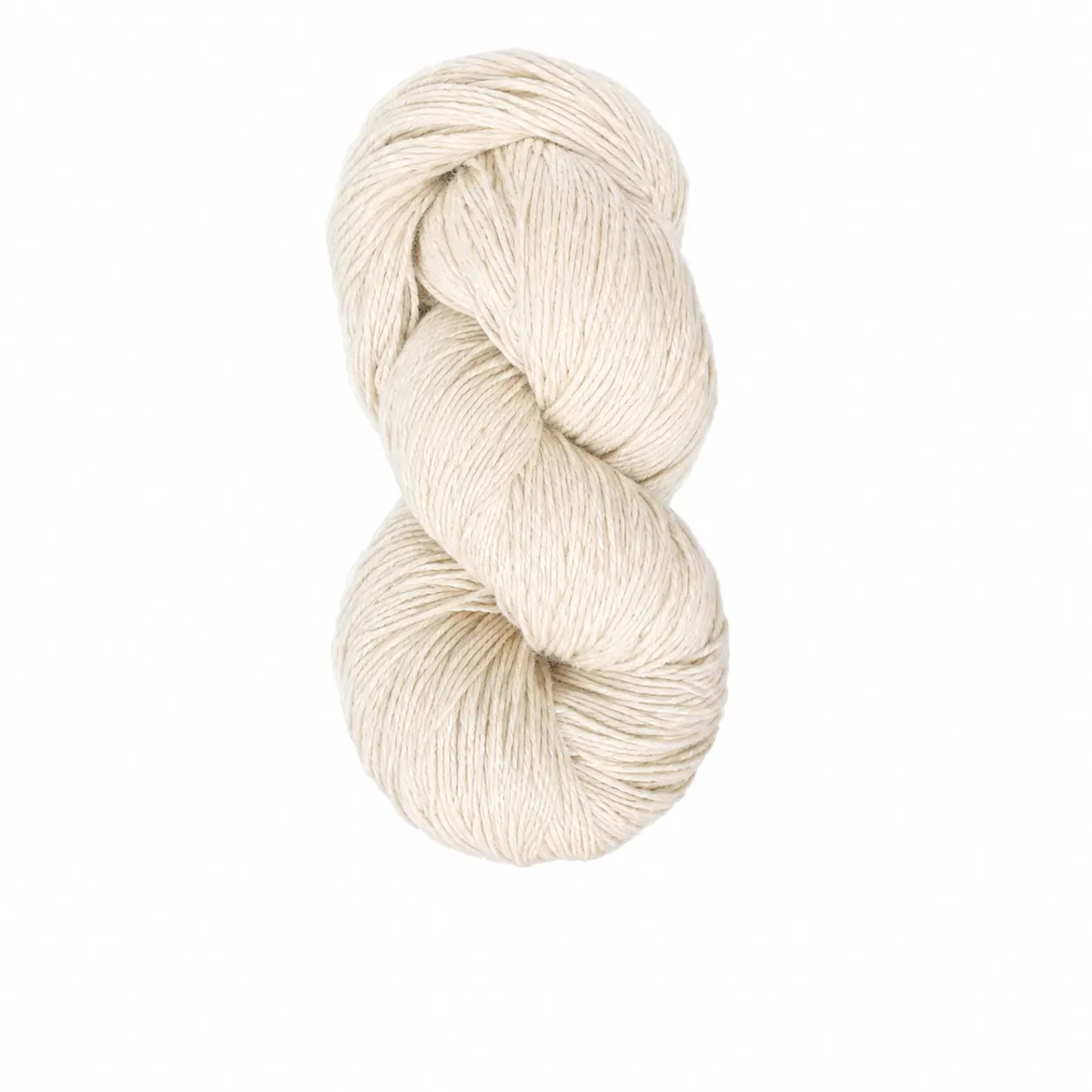 Natural cotton yarn showing its clean soft surface